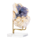 Blue Fluorite on Quartz 4 Inch 1.15lb Natural Crystal Specimen - Blanchard Mine, New Mexico - KKX-280 - Crystalarium