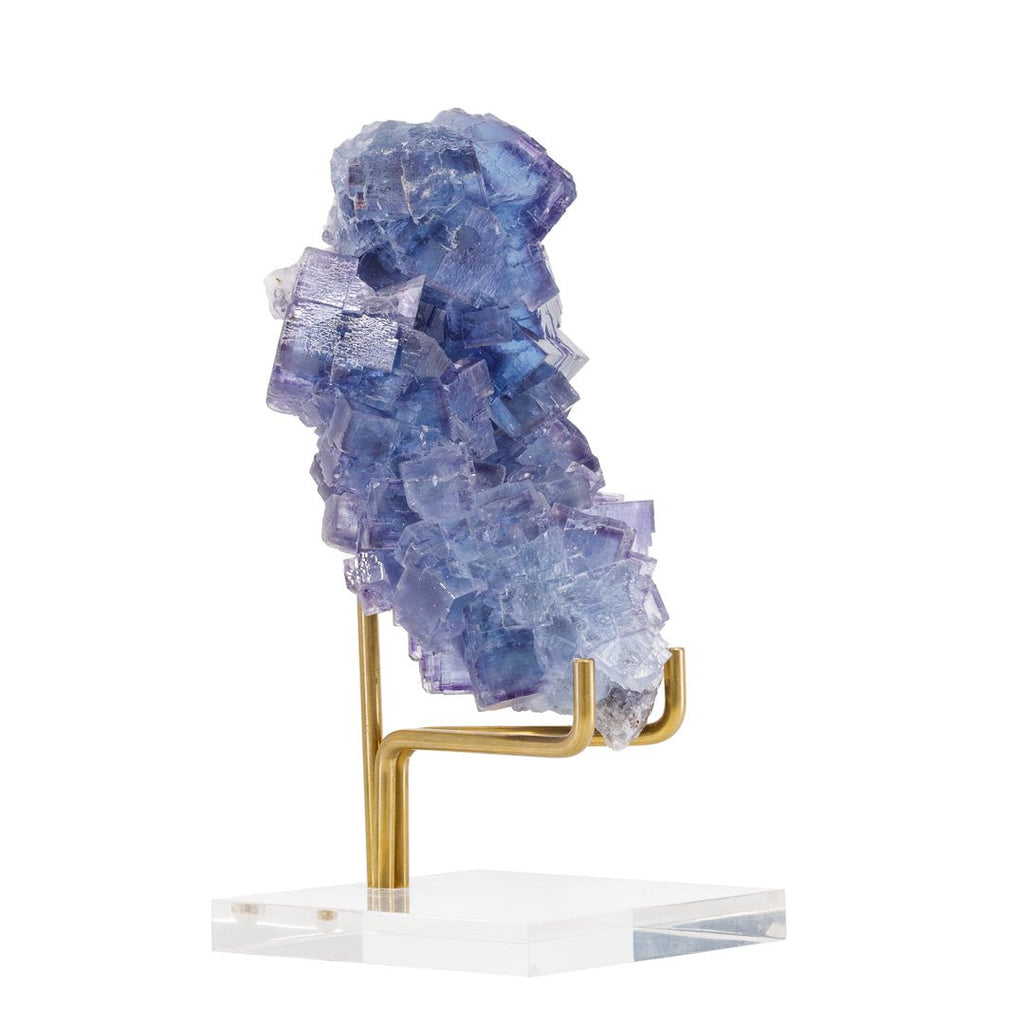 Blue Fluorite 6 Inch 1.89lb Natural Crystal Specimen - Spain - KKX-199 - Crystalarium