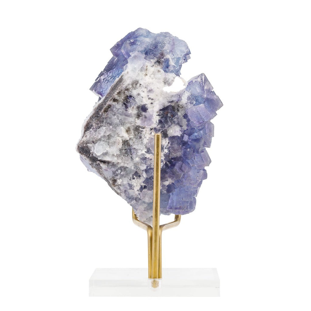 Blue Fluorite 6 Inch 1.89lb Natural Crystal Specimen - Spain - KKX-199 - Crystalarium