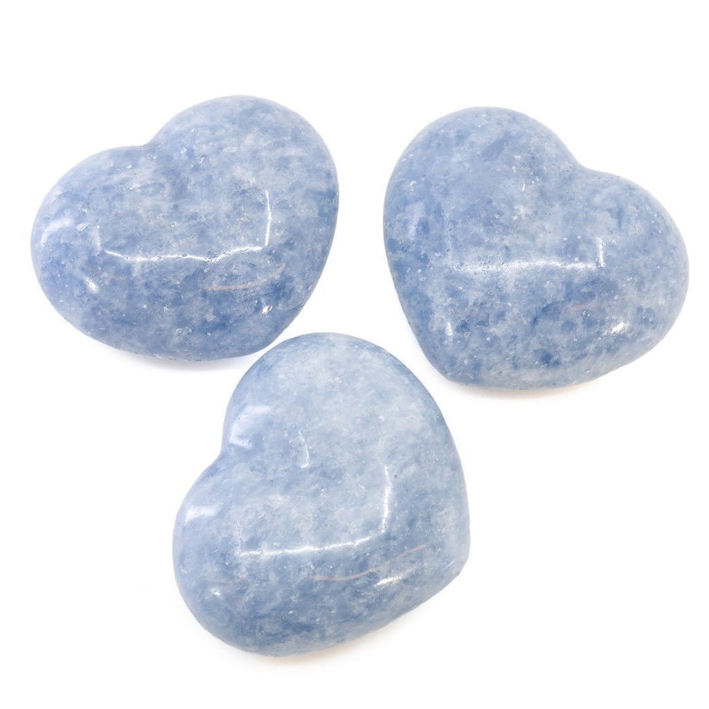 Blue Calcite Medium Heart - JJT-020 - Crystalarium