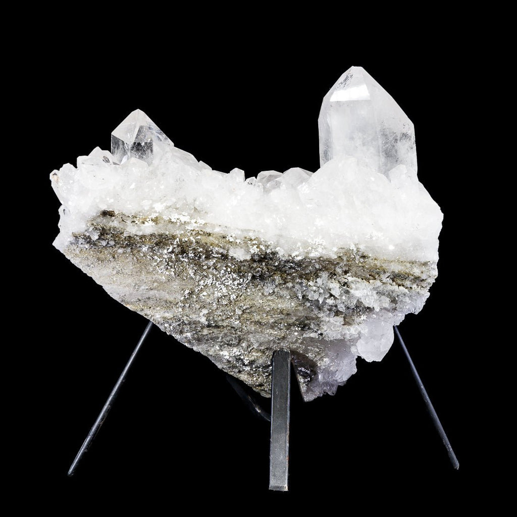 Quartz 11.5 Inch 12.54lb Natural Crystal Cluster - Brazil - KKX-055 - Crystalarium