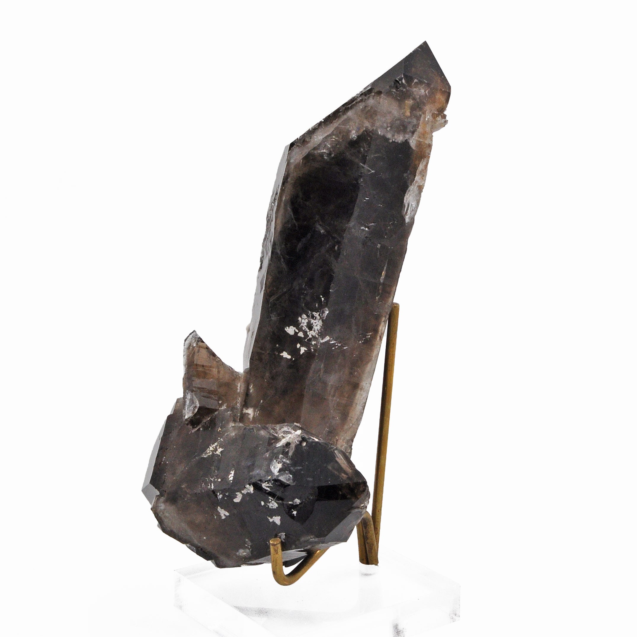 Smoky Quartz 6.75 inch 1.15 lbs Fully Terminated Natural Crystal - Brazil - FFX-579 - Crystalarium