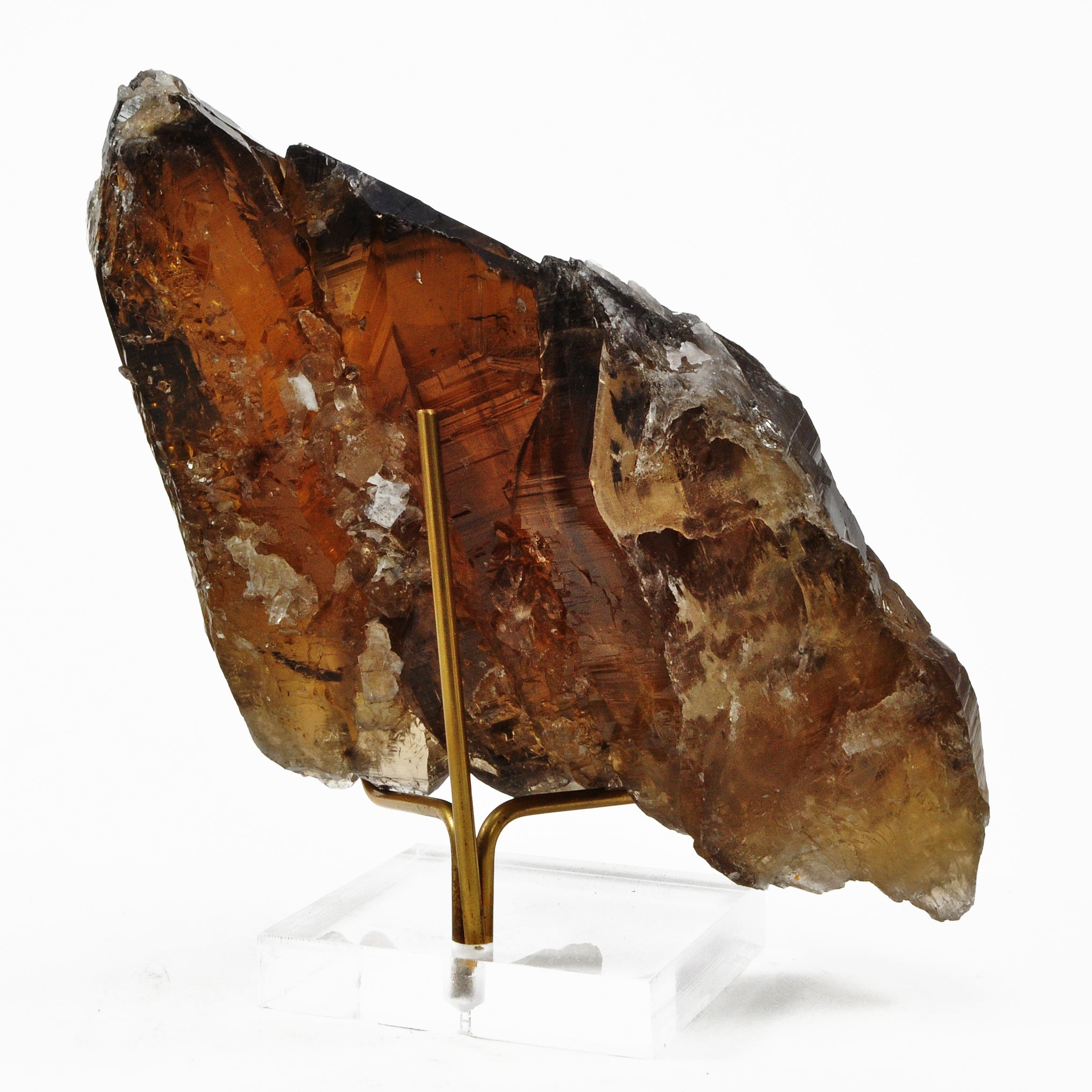 Smoky Citrine 7.0 inch 2.29 lbs Natural Cathedral Crystal - Brazil - EEX-352A - Crystalarium