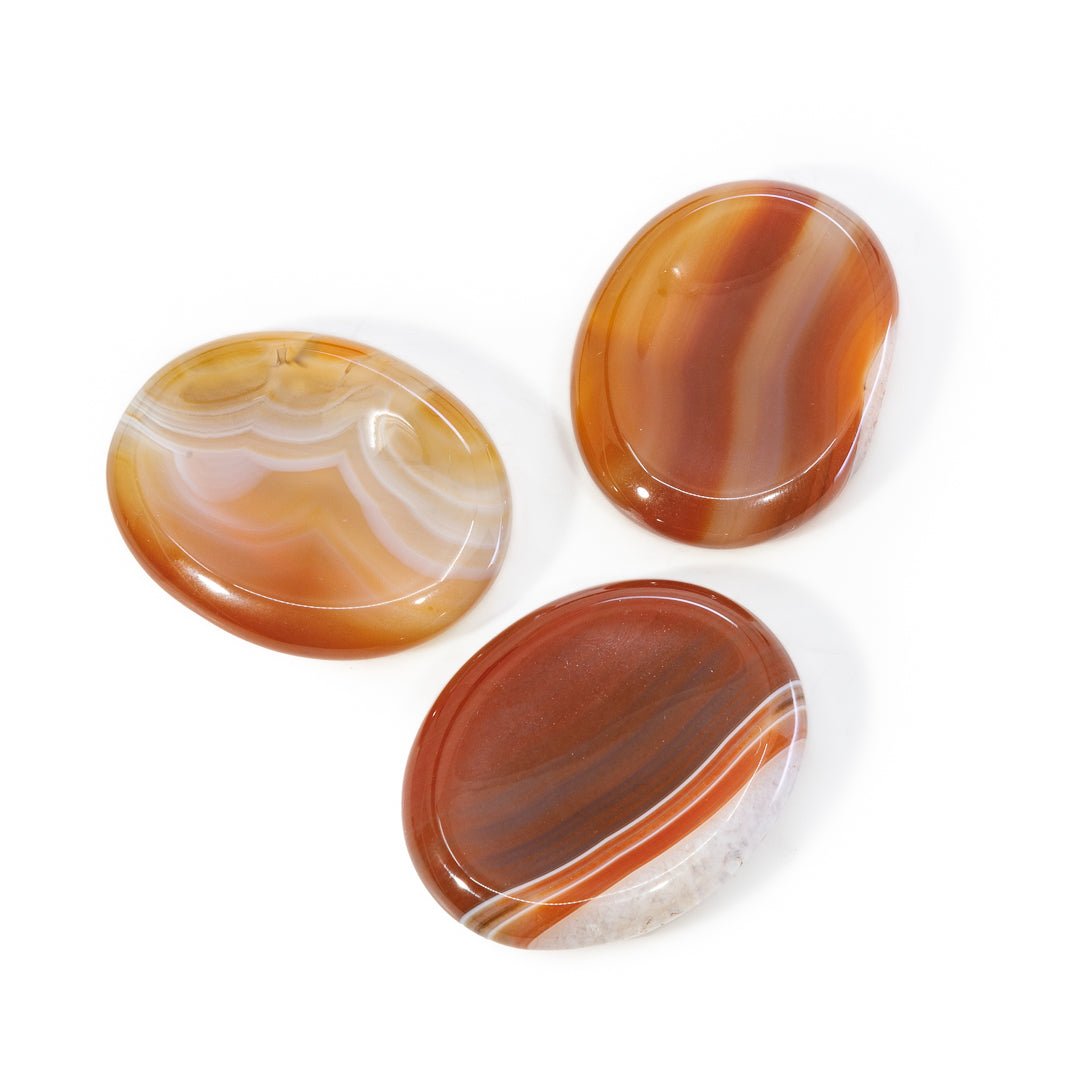 Carnelian Polished Worry Stone - KKH-143 - Crystalarium