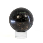 Black Tourmaline with Chrysocolla 3 inch 1.67lb Polished Crystal Sphere - Peru - CCL-018 - Crystalarium