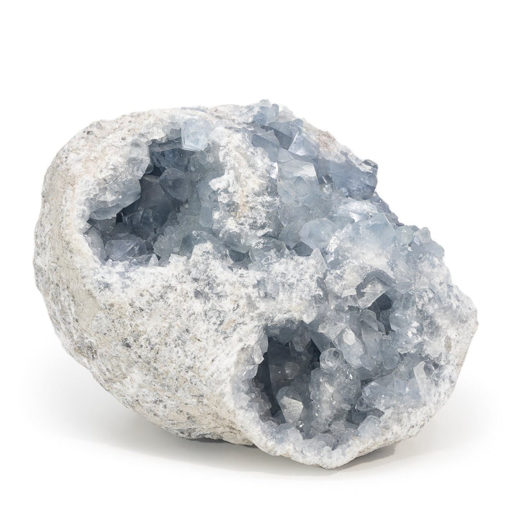 Celestite 9 Inch 22.49lb Natural Geode Crystal - Madagascar - KKX-149 - Crystalarium