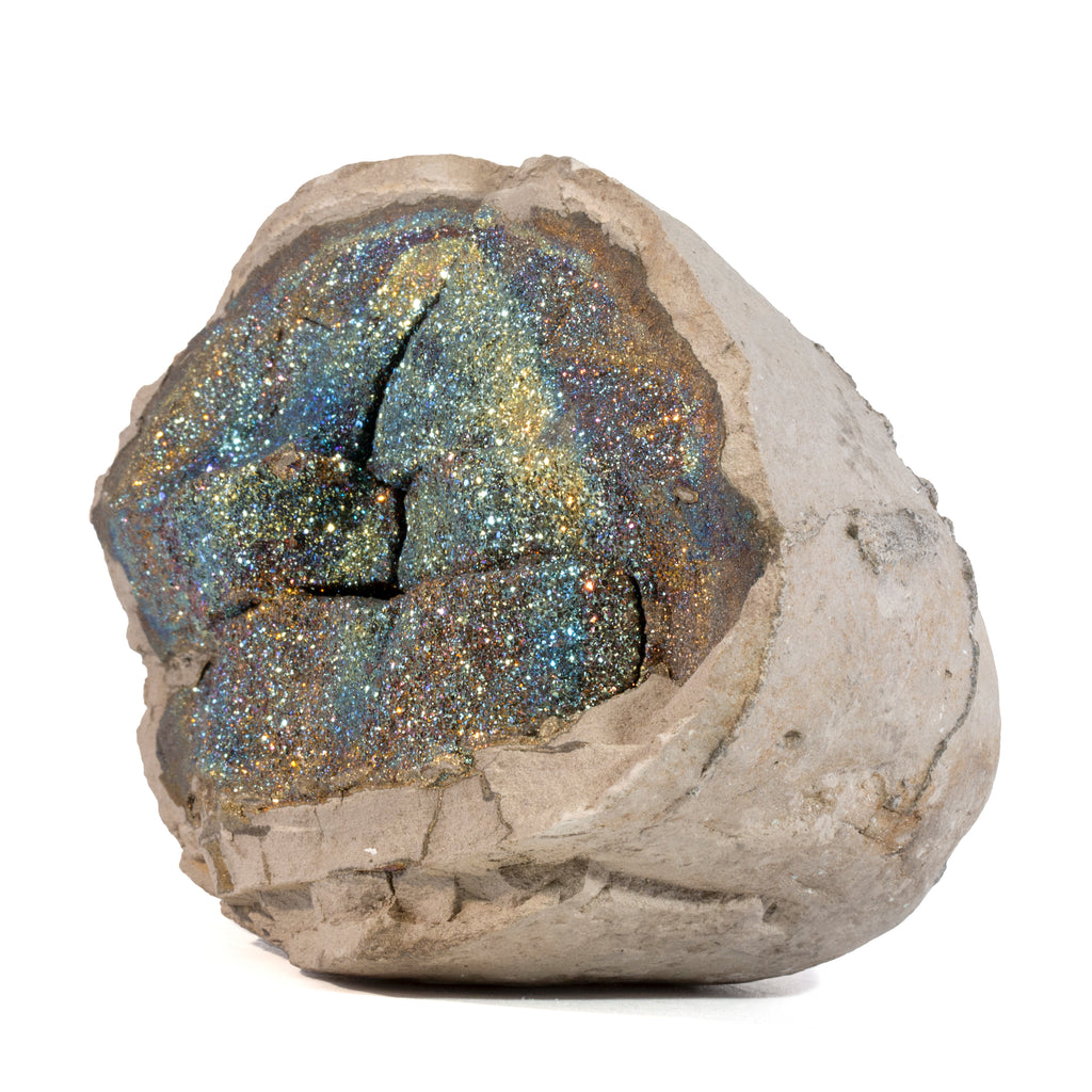 Chalcopyrite 3.7 inch 1.97 lb Natural Crystal Concretion - Russia - JJX-198 - Crystalarium