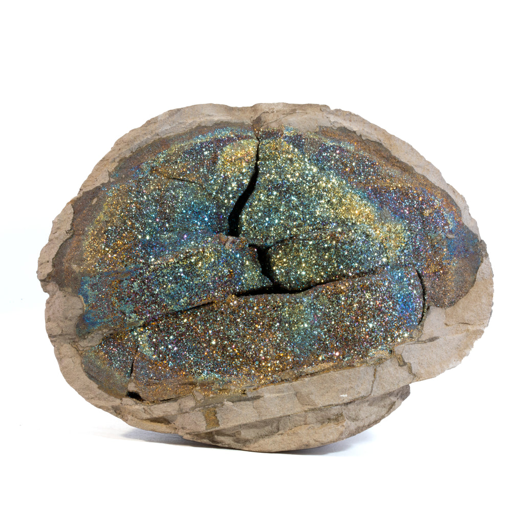 Chalcopyrite 3.7 inch 1.97 lb Natural Crystal Concretion - Russia - JJX-198 - Crystalarium