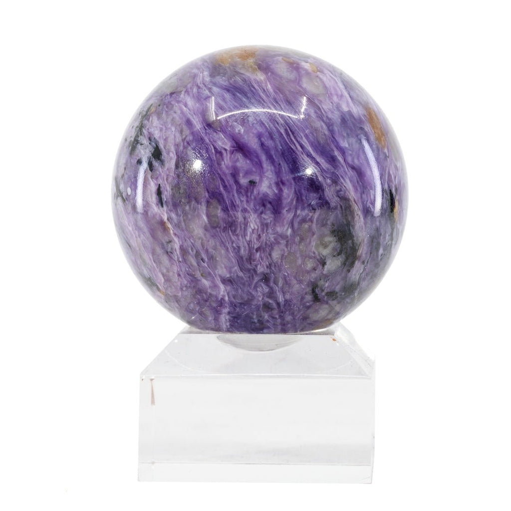 Charoite 1.9 Inch 176 Gram Polished Crystal Sphere - Russia - KKL-051B - Crystalarium