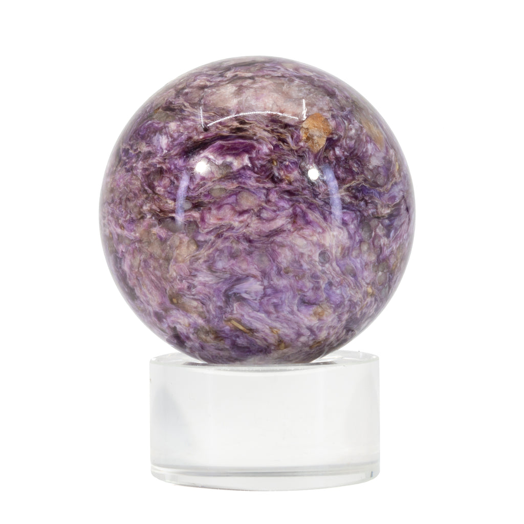 Charoite 190 gram 2 inch Polished Crystal Sphere - Russia - HHL-046A - Crystalarium