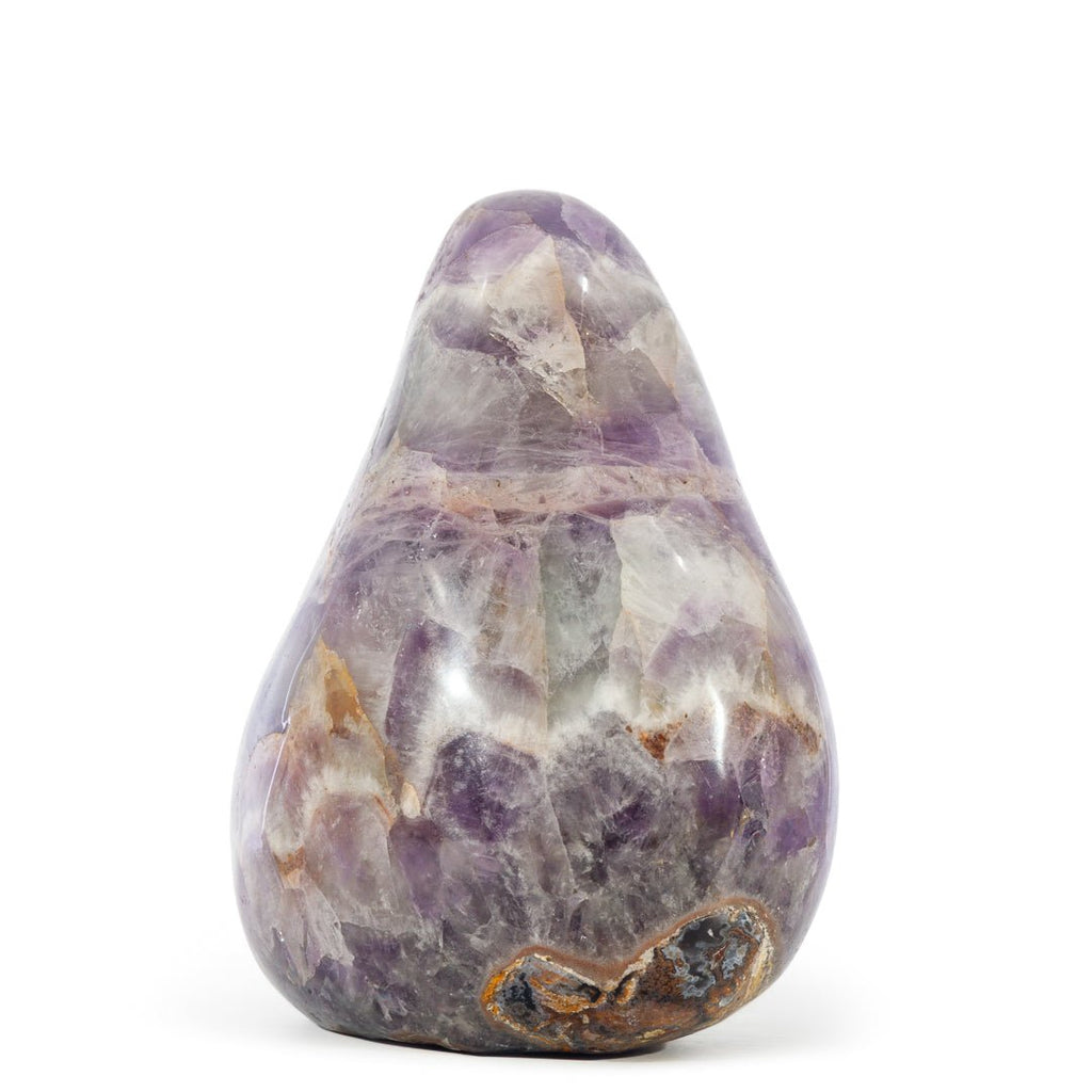 Chevron Amethyst 5.25 Inch 3.1lb Polished Free Form Crystal - Madagascar - JJH-074 - Crystalarium