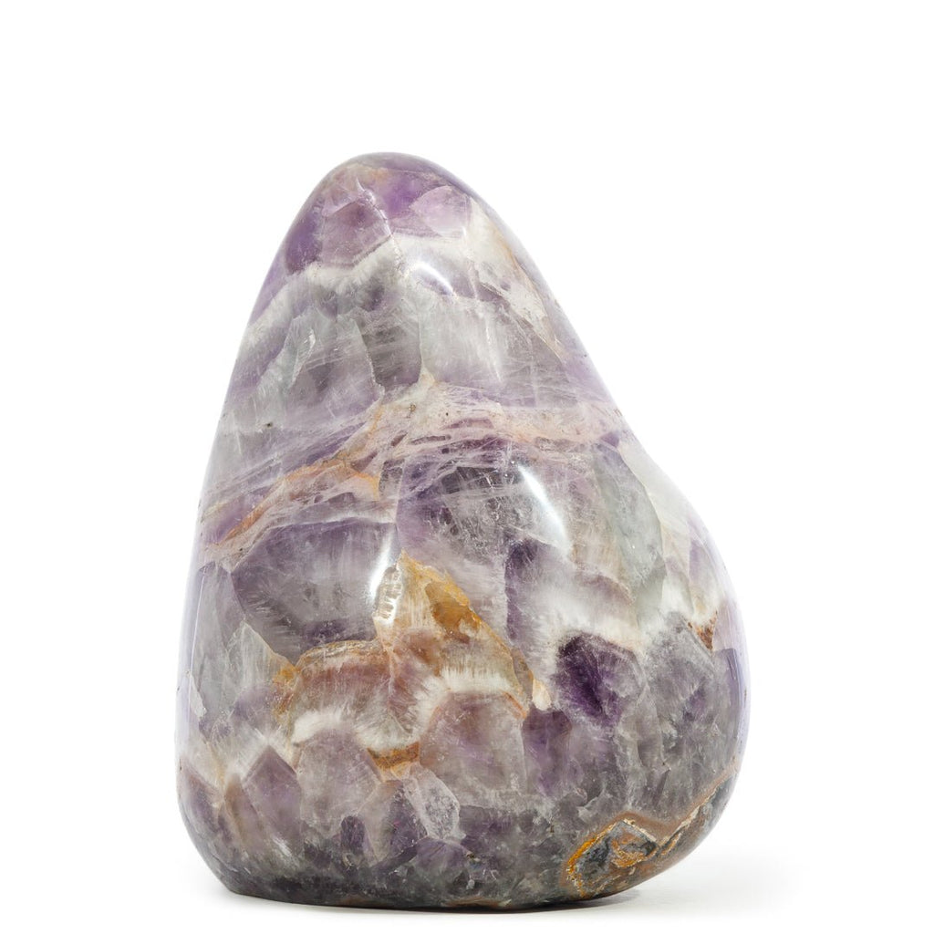 Chevron Amethyst 5.25 Inch 3.1lb Polished Free Form Crystal - Madagascar - JJH-074 - Crystalarium