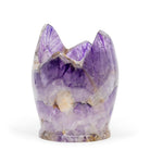 Chevron Amethyst 6.5 Inch 1.95lb Polished Crystal Bowl - India - KKR-007 - Crystalarium