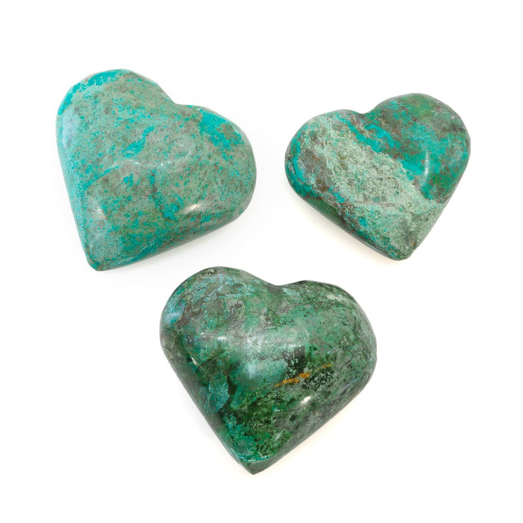 Chrysocolla Medium Heart - FFT-044 - Crystalarium