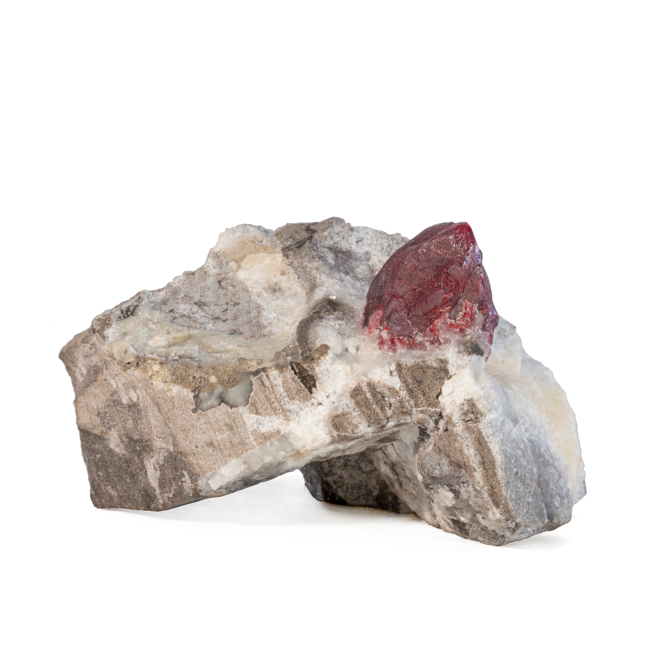 Cinnabar on Matrix 121 gram Natural Crystal Specimen - China - JJX-390 - Crystalarium