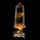 Citrine 15.9 Inch 13.1lb Polished Crystal Point on Custom Light Stand - Brazil - KKH-006 - Crystalarium