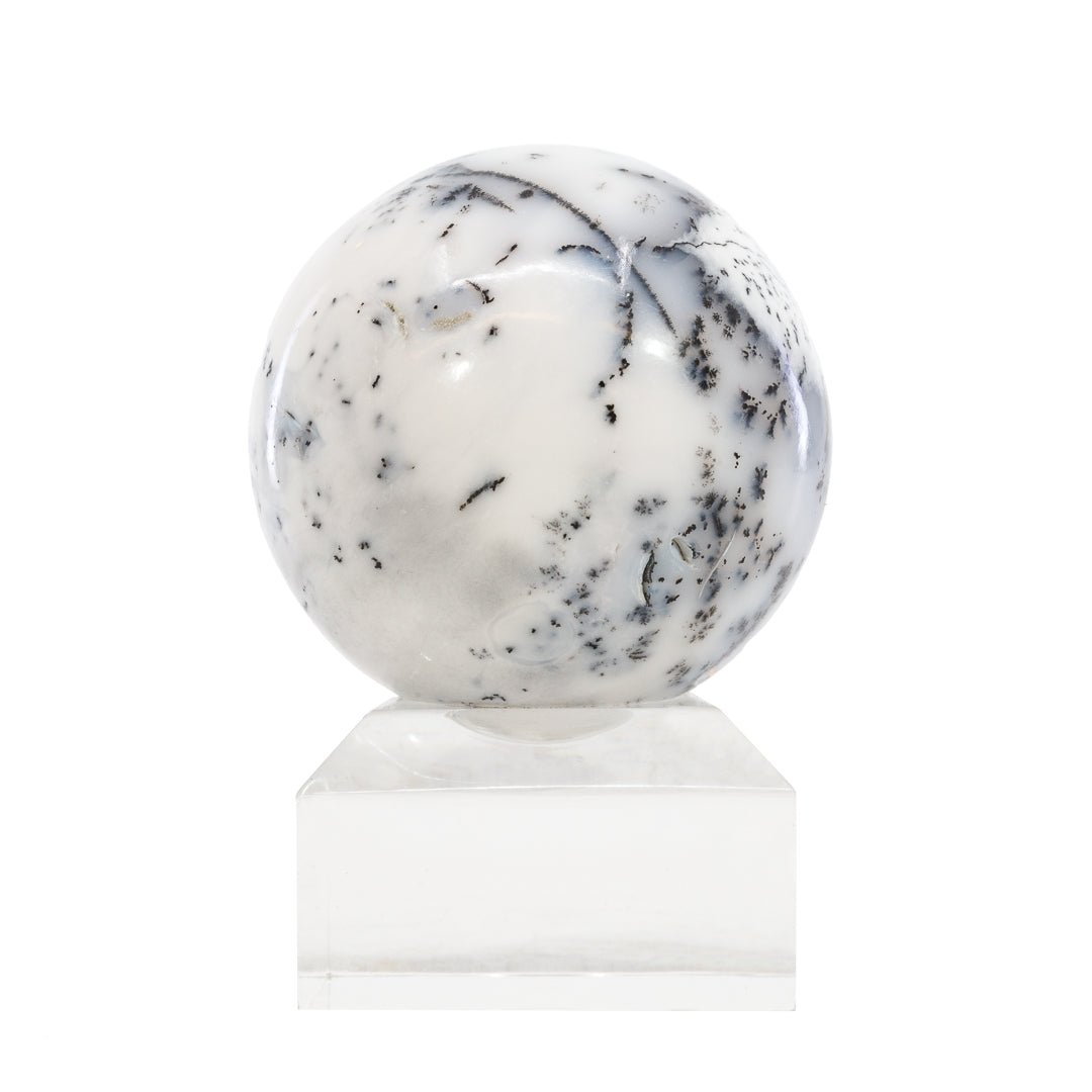 Dendritic Agate 1.8 Inch 140.5 Gram Polished Crystal Sphere - KKL-118A - Crystalarium