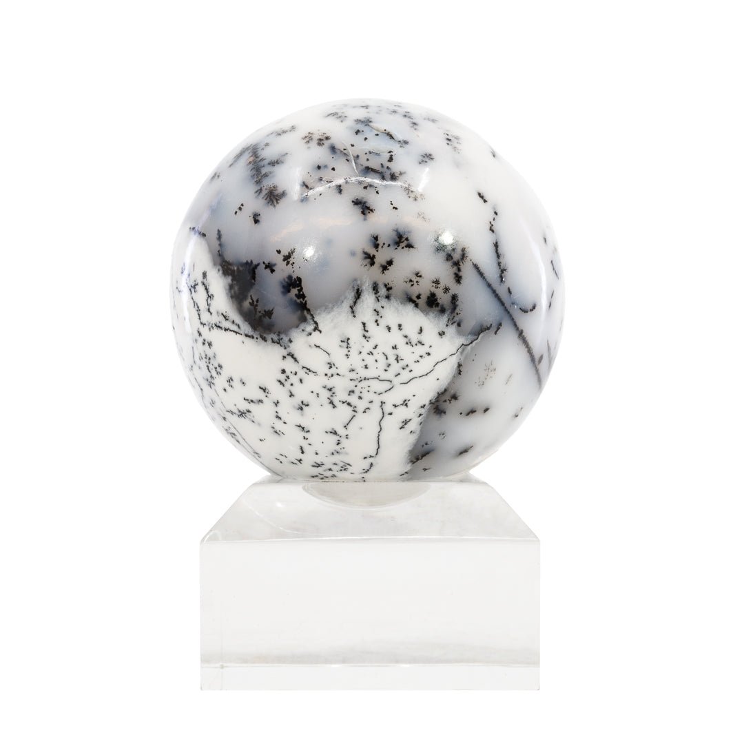 Dendritic Agate 1.8 Inch 140.5 Gram Polished Crystal Sphere - KKL-118A - Crystalarium