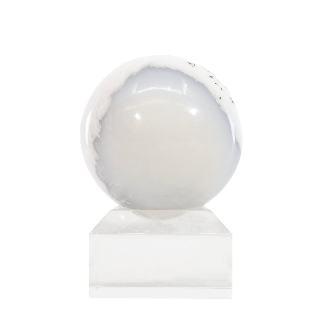 Dendritic Agate 1.8 Inch 122.7 Gram Polished Crystal Sphere - KKL-118B - Crystalarium