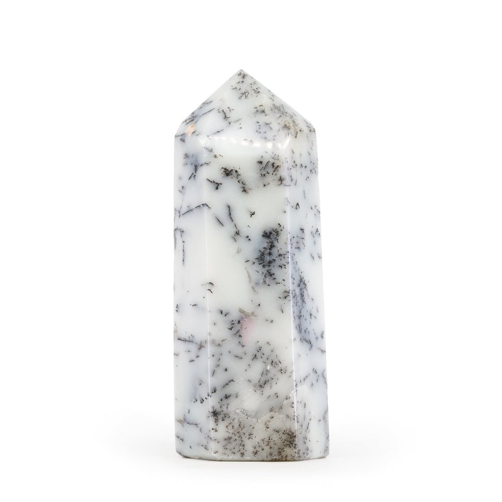 Dendritic Opal 6.25 Inch 1.45lb Polished Crystal Tower - Madagascar - KKH-256 - Crystalarium