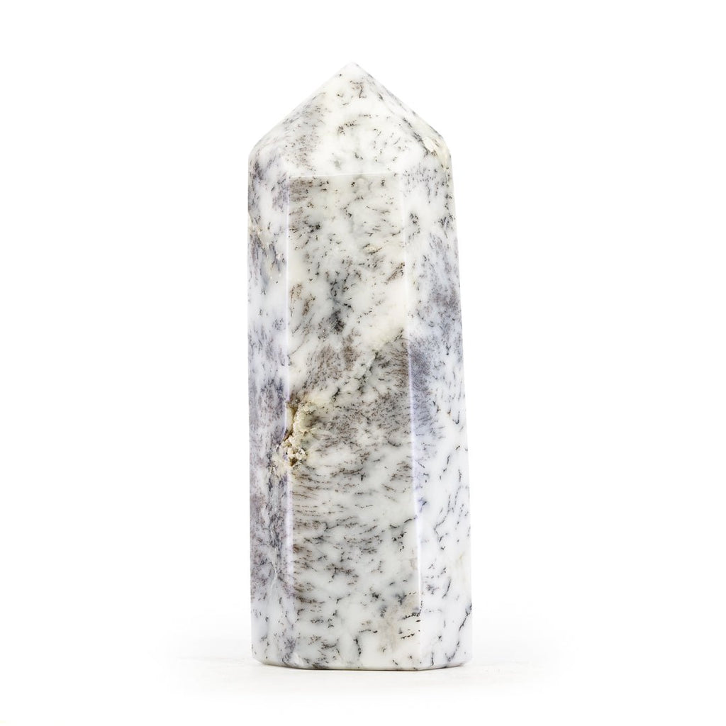 Dendritic Opal 7 Inch 1.88lb Polished Crystal Tower - Madagascar - KKH-258 - Crystalarium