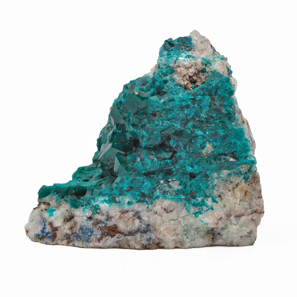 Dioptase 4.08 inch 1.84 lbs in Matrix Natural Gem Crystal Specimen - Congo - AAX-102 - Crystalarium