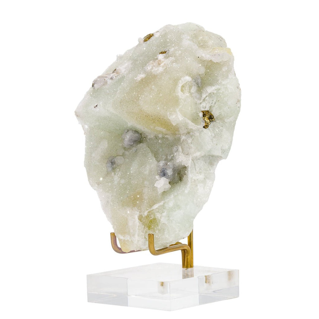 Druzy Datolite with Chalcopyrite 3.75 Inch .66lb Natural Crystal Specimen - Mexico - KKX-443 - Crystalarium