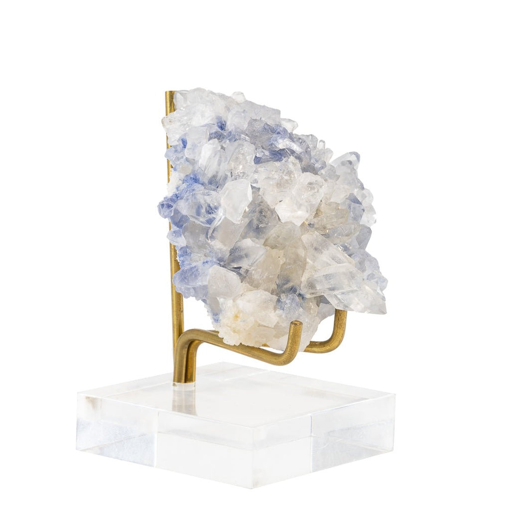 Dumortierite in Quartz 2.2 Inch 78.9 Gram Natural Crystal Cluster - Brazil - EEX-266 - Crystalarium