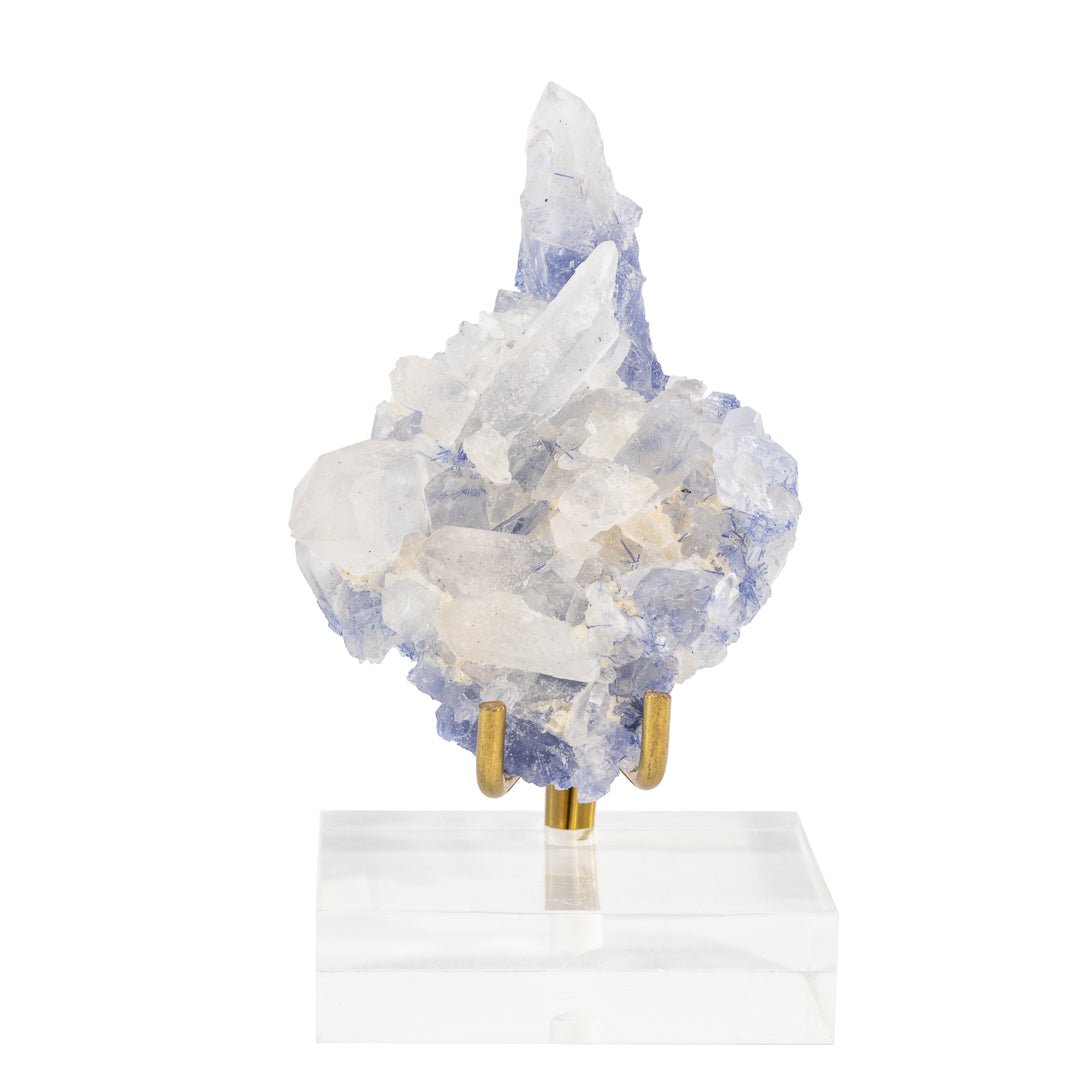 Dumortierite in Quartz 2.7 Inch 37.5 Gram Natural Crystal Cluster - Bahia, Brazil - JJX-419 - Crystalarium