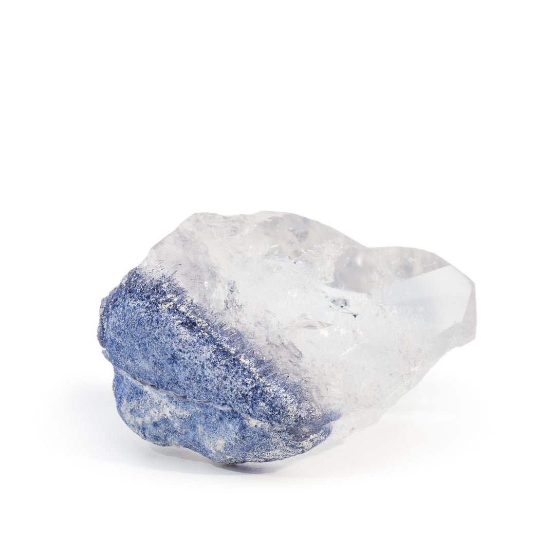 Dumortierite in Quartz 1.87 Inch 67.45 Gram Natural Crystal Cluster - Brazil - KKX-418 - Crystalarium