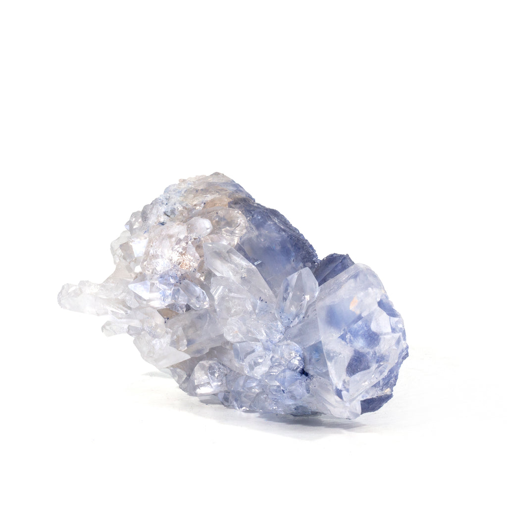 Dumortierite in Quartz 4.2 inch 140 gram Natural Crystal Cluster - Brazil - EEX-311 - Crystalarium