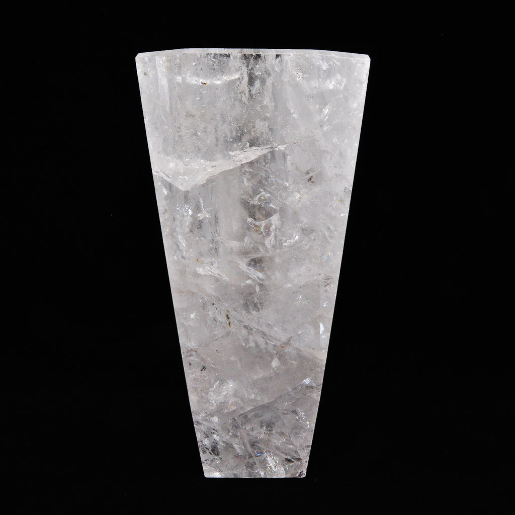 Quartz 8.8 inch 5.12 lbs Natural Crystal Carved Vase - MSCON-112 - Crystalarium
