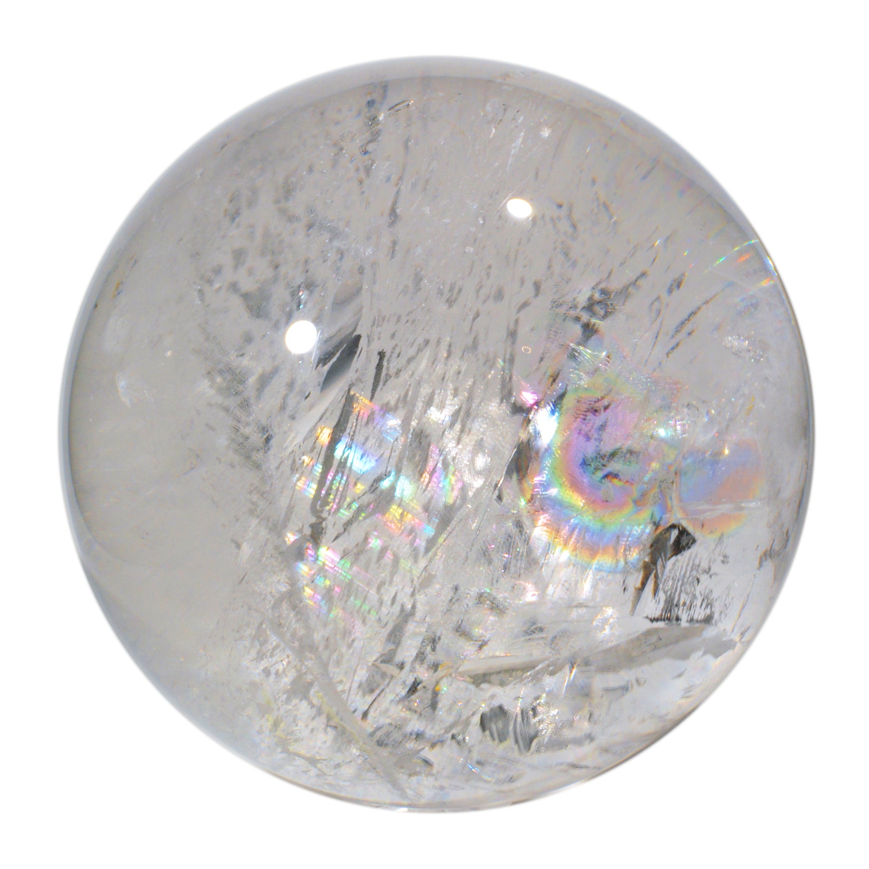 Quartz 10.83 inch 62 lbs Polished Crystal Sphere - China - DDL-155 - Crystalarium