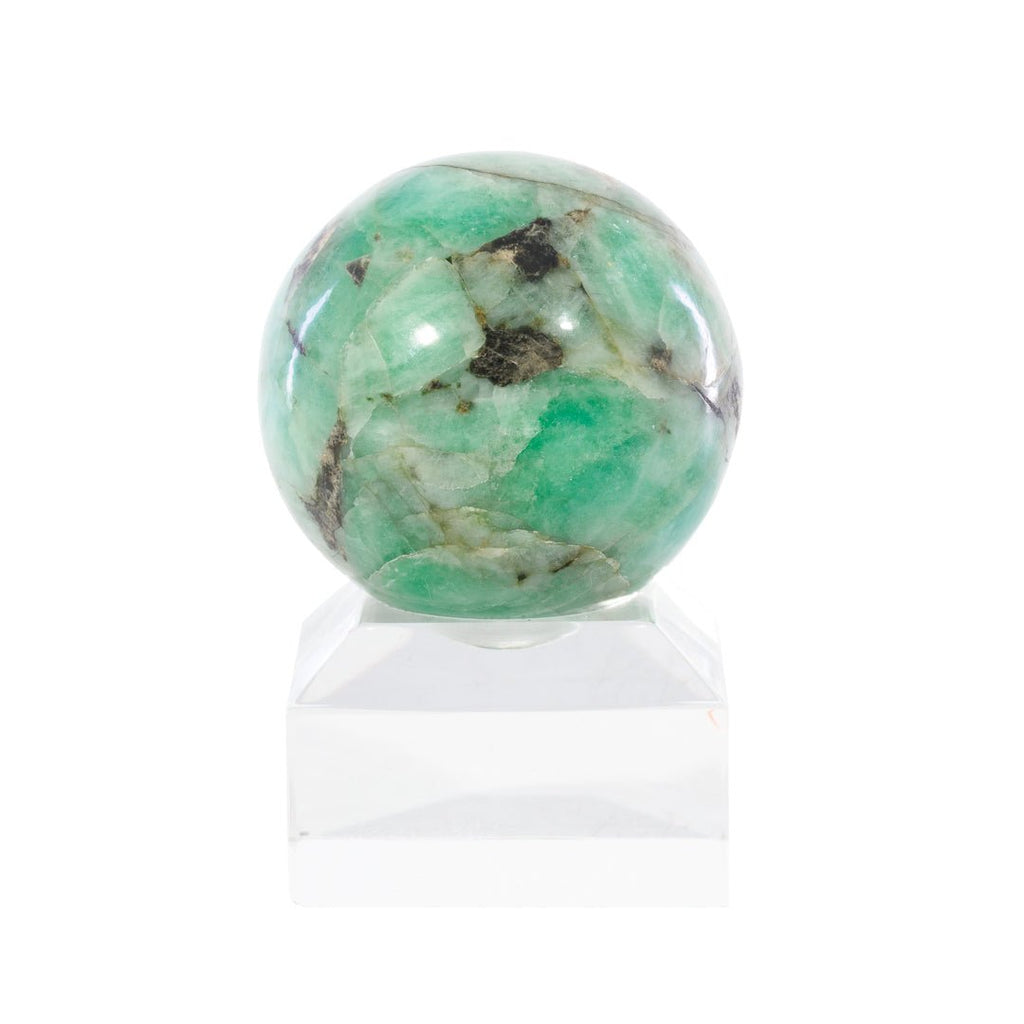 Emerald 1.6 Inch 109 Gram Polished Crystal Sphere - KKL-019 - Crystalarium