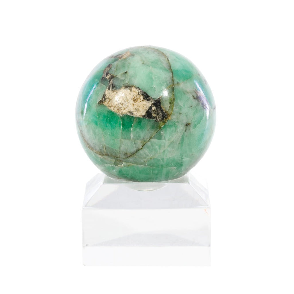 Emerald 1.6 Inch 109 Gram Polished Crystal Sphere - KKL-019 - Crystalarium