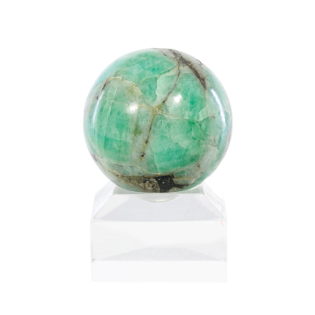 Emerald 1.6 Inch 109 Gram Polished Crystal Sphere - KKL-019 - Crystalarium