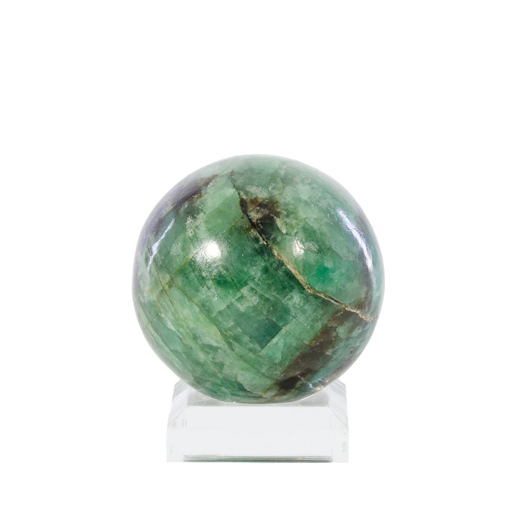 Emerald 1.2 Inch 43 Gram Polished Crystal Sphere - Brazil - KKL-020 - Crystalarium