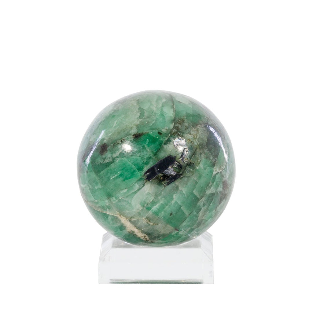 Emerald 1.2 Inch 43 Gram Polished Crystal Sphere - Brazil - KKL-020 - Crystalarium