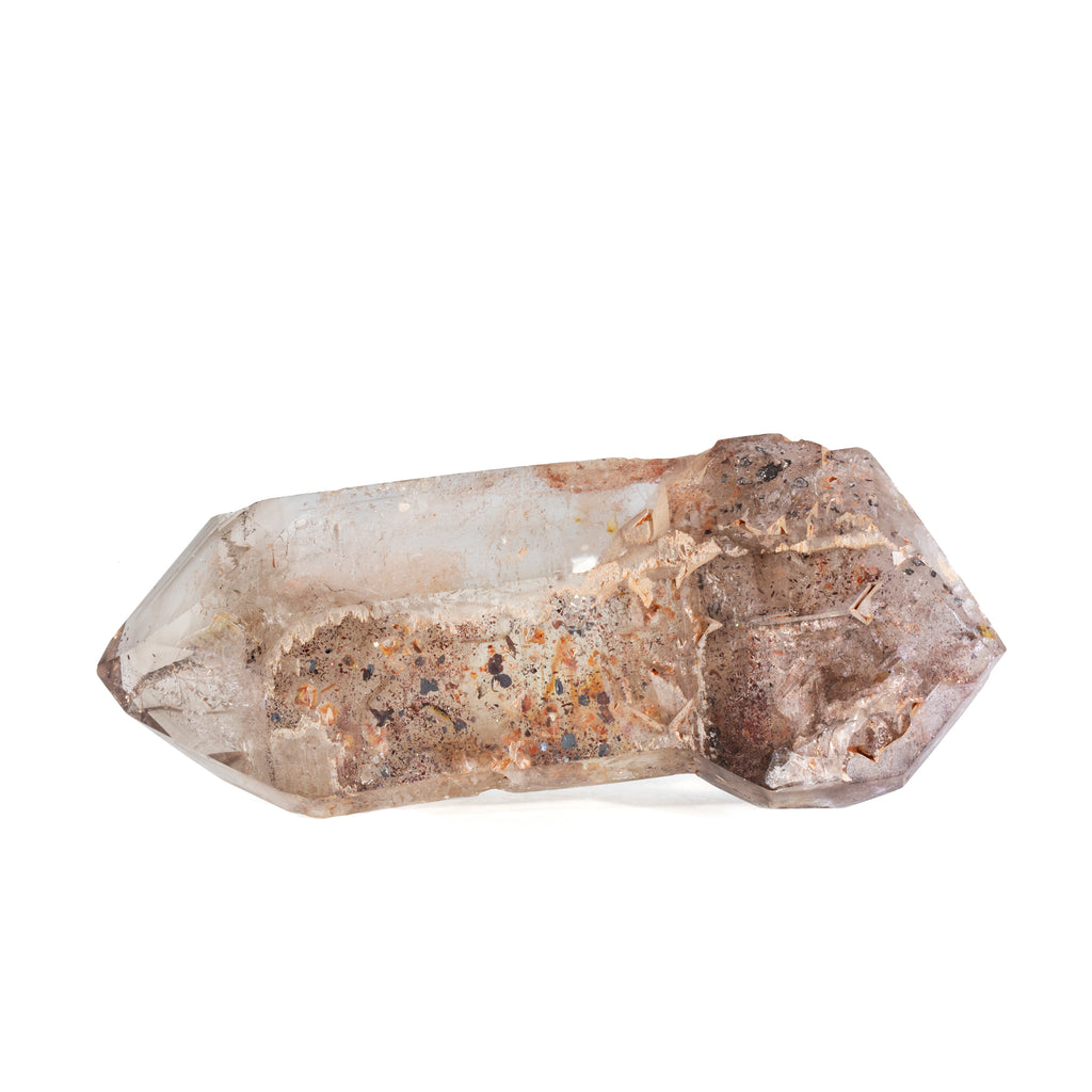 Smoky Quartz with Hematite 1.12 lb 6.6 inch Enhydro Polished Crystal - Madagascar - HHH-039 - Crystalarium