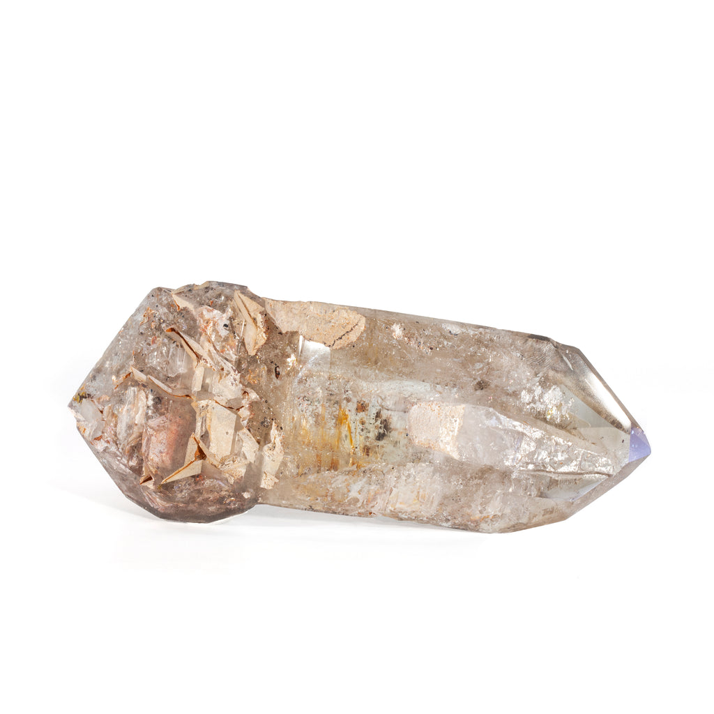 Smoky Quartz with Hematite 1.12 lb 6.6 inch Enhydro Polished Crystal - Madagascar - HHH-039 - Crystalarium