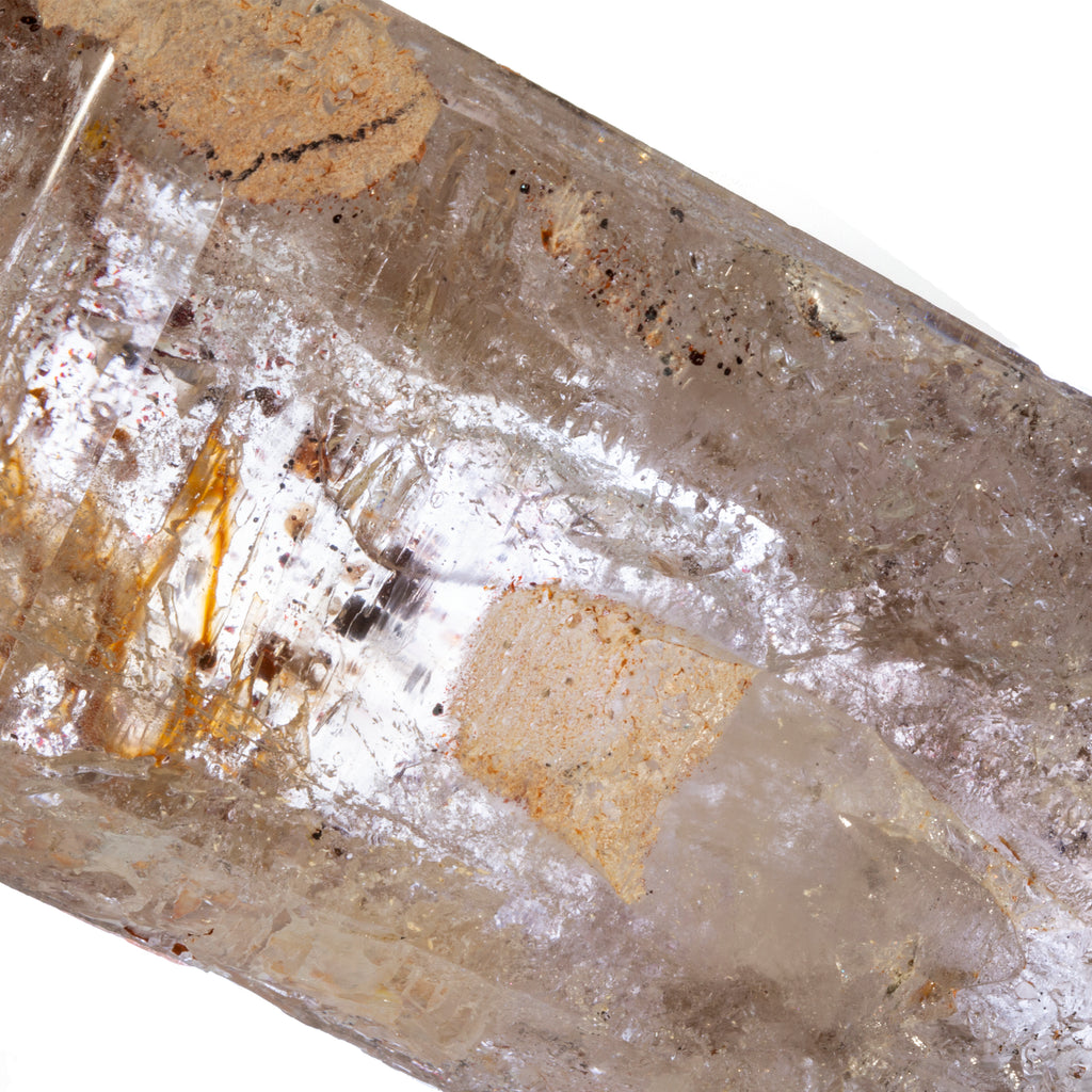 Smoky Quartz with Hematite 1.12 lb 6.6 inch Enhydro Polished Crystal - Madagascar - HHH-039 - Crystalarium