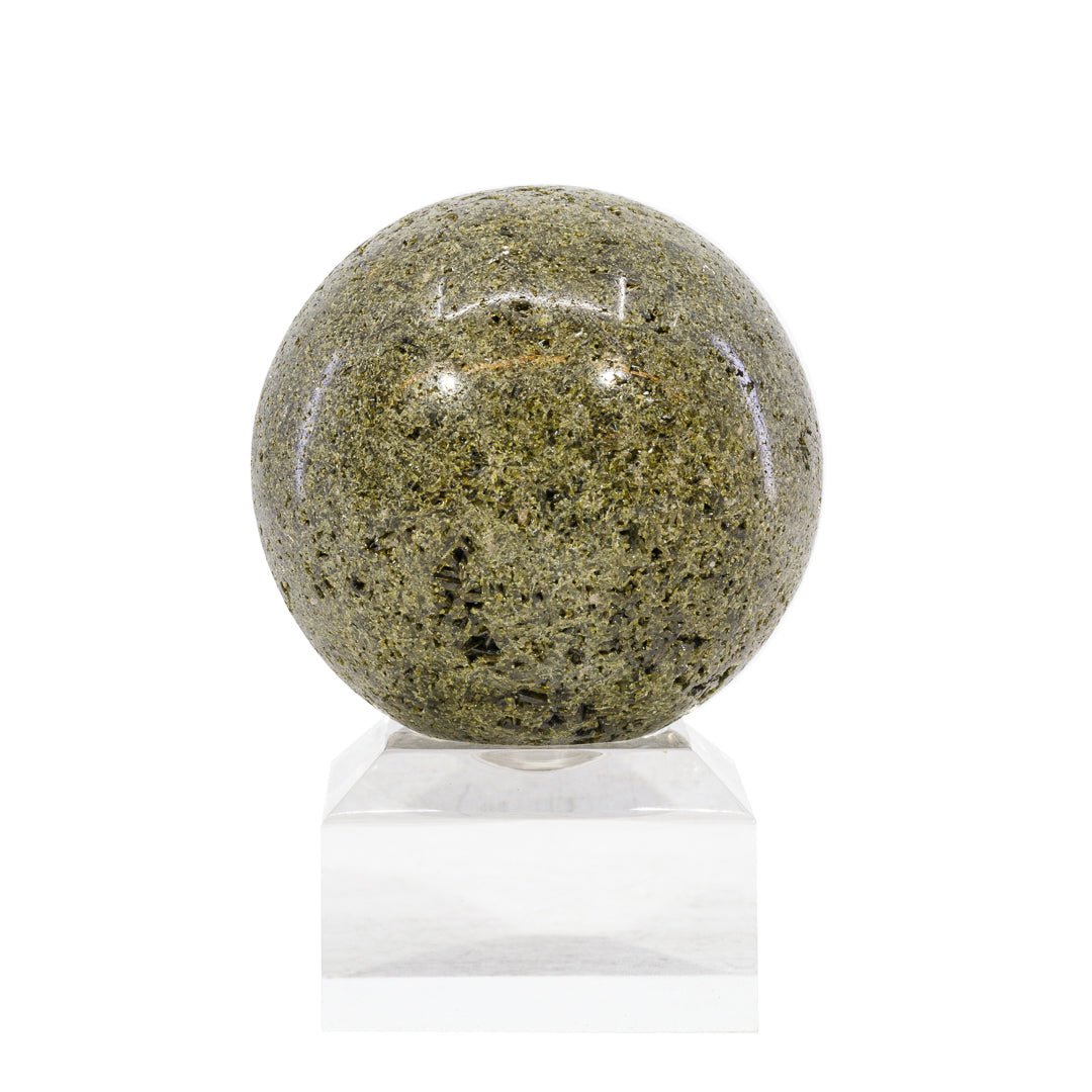 Epidote 1.98 in 215.4gr Polished Crystal Sphere - KKL-125B - Crystalarium