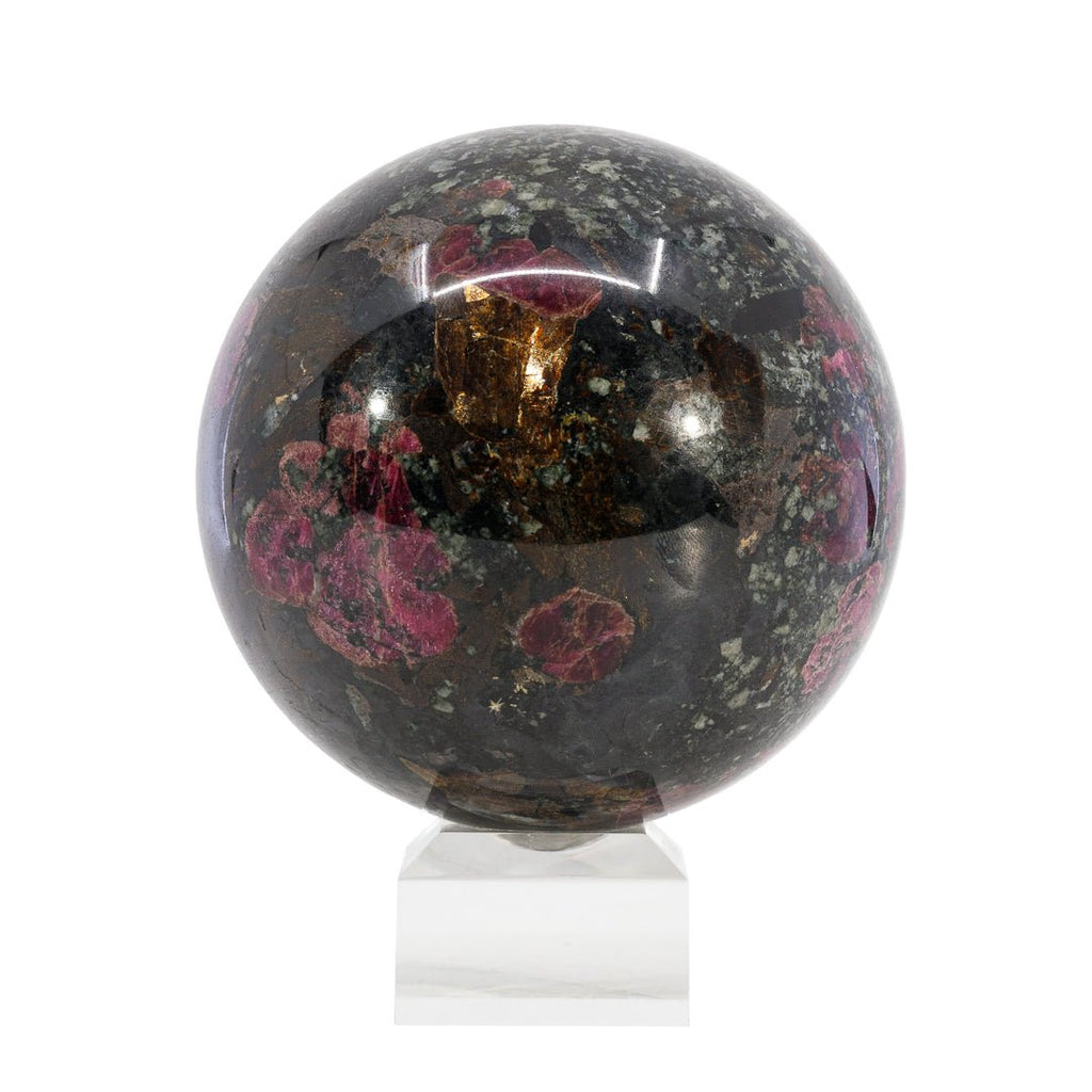 Eudialyte 3.55 inch 2.65 lb Polished Crystal Sphere - Russia - CCL-037 - Crystalarium