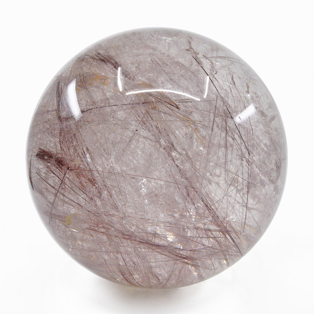 Rare Rutilated Quartz 25.5 lbs 8 inch Large Polished Crystal Sphere - Brazil - MSCON-108 - Crystalarium