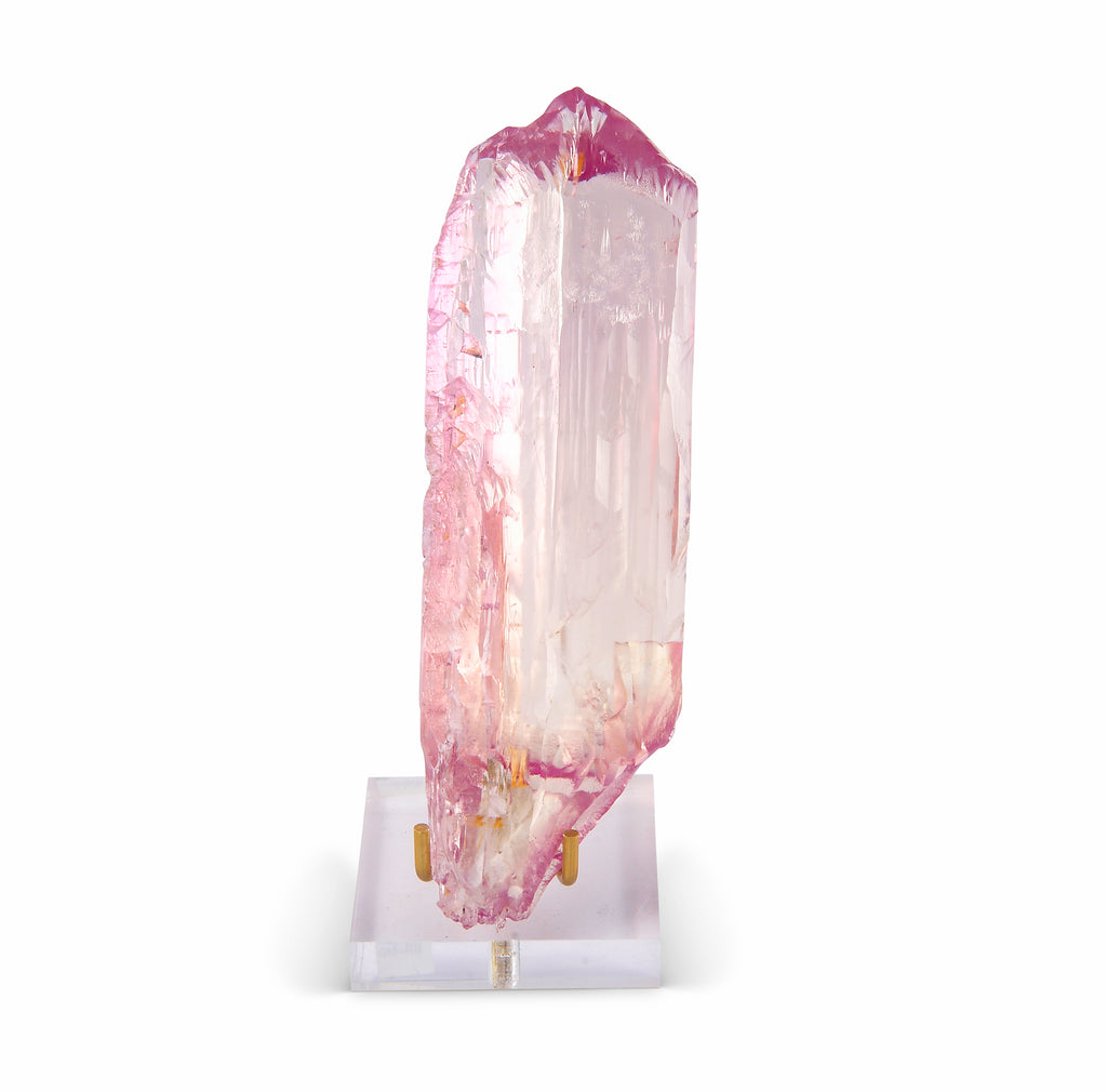 Kunzite 6.5 inch 1.1 lbs Natural Gem Crystal - Urucum Mine, Brazil - NX-325 - Crystalarium
