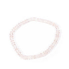 Faceted Morganite 6mm Luxury Beaded Bracelet - LLW-022 - Crystalarium