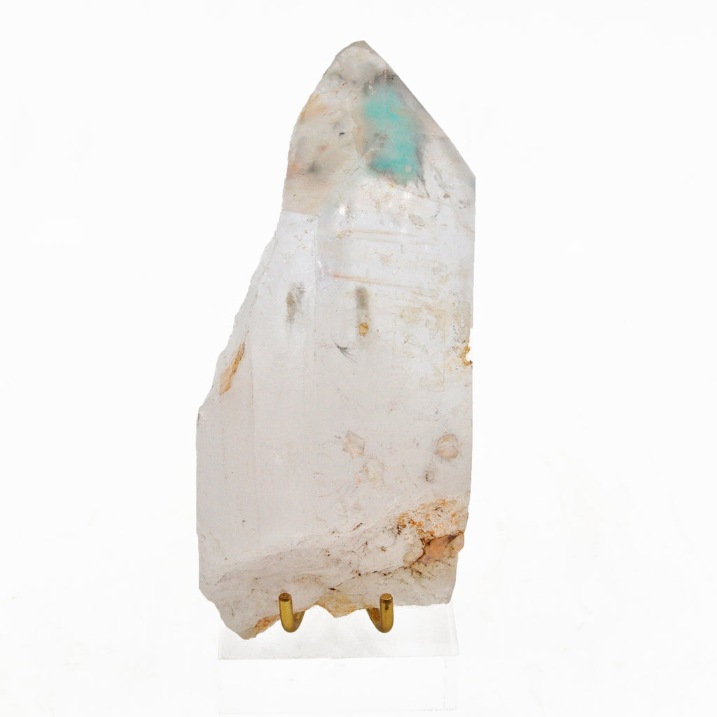 Ajoite in Quartz 4.34 inch 0.46 lbs Natural Crystal Point - EEX-072 - Crystalarium
