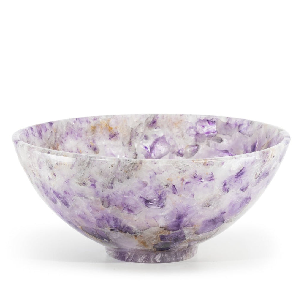 Flower Amethyst 8 Inch 2.03lb Polished Crystal Bowl - India - KKR-008 - Crystalarium