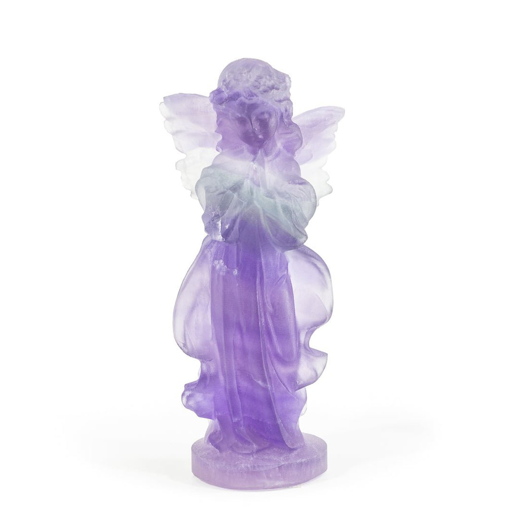 Fluorite 3.5 Inch 84.6 Gram Carved Crystal Angel - LLF-009 - Crystalarium