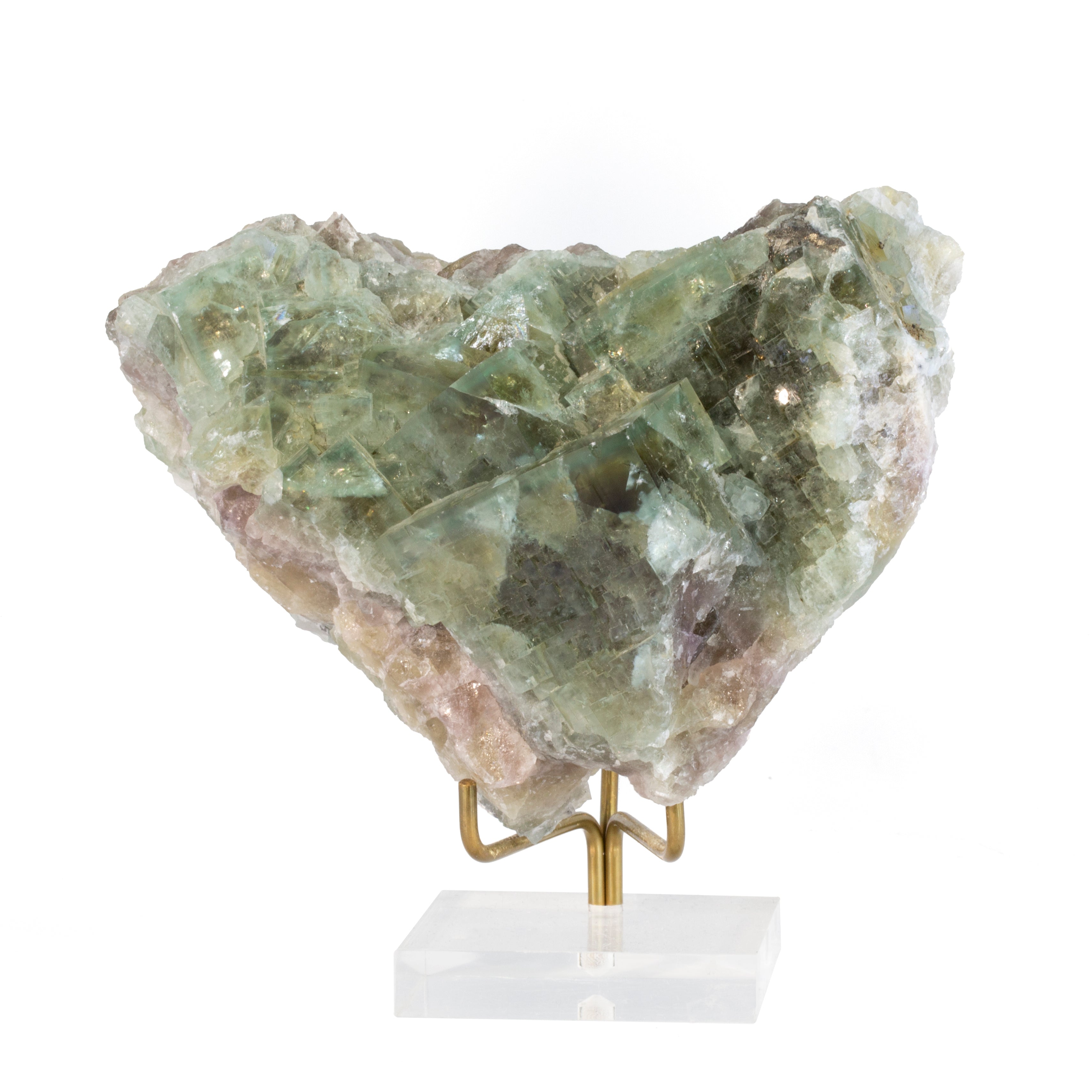 Green Fluorite 3lb 5.8 inch Natural Crystal Cluster - Morocco - RX-071 - Crystalarium